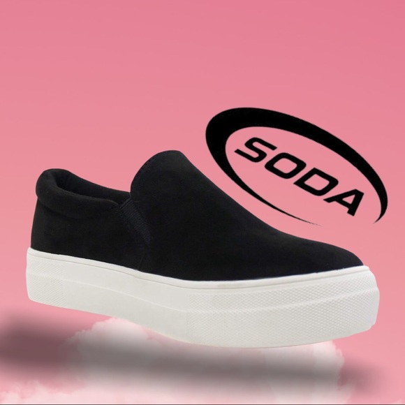 1 left! Soda Hike Gray Cobra Platform Slip On Comfort Sneaker 10 - Picture 5 of 8